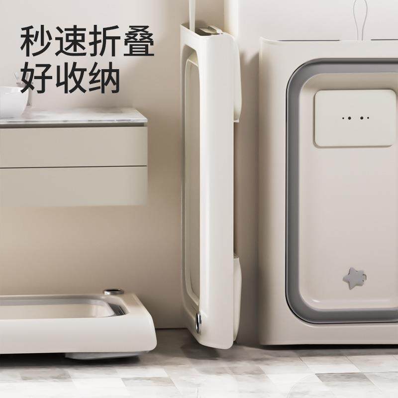 婴儿洗澡宝盆宝浴盆幼折儿躺叠大RJ301yan号浴桶家坐用新生婴儿洗