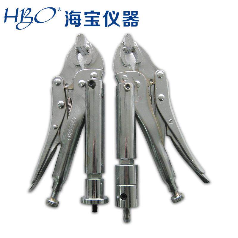 供应海宝HJJ-18推拉力计夹具,纽扣夹具,皮革拉力测试夹具
