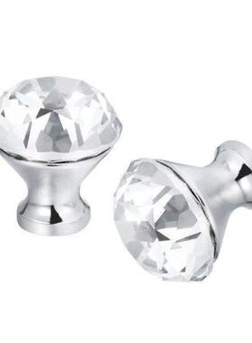 2pcs 30MM Crystal Glass Knob Handle Door Knob Crystal