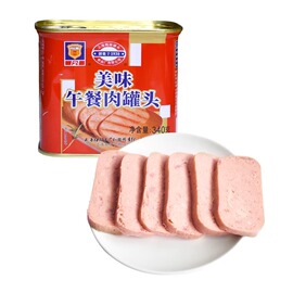 10点抢梅林午餐肉罐头340g罐装即食品熟食火腿火锅食材方便菜