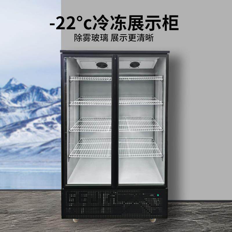 拓菱特立式冷冻展示柜榴莲水果水饺风冷保鲜柜冰淇淋低温速冻柜