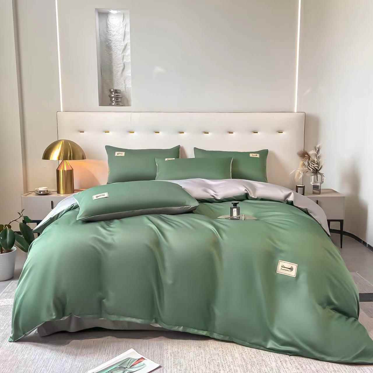 20洗25新款色0支水天丝四6件套床上用品床无品牌/单被套纯四季套