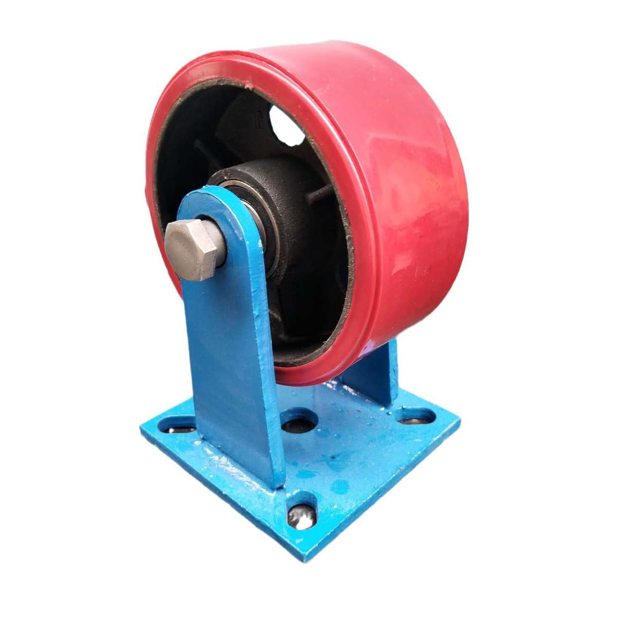 脚轮轮6不易轮子万向万向寸磨损脚轮聚氨酯现货推车抗压超重型