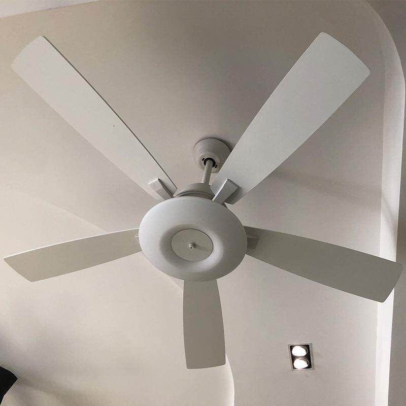 创意北欧复古吊扇灯简约现代电扇灯客厅餐厅风扇灯高亮吊灯扇