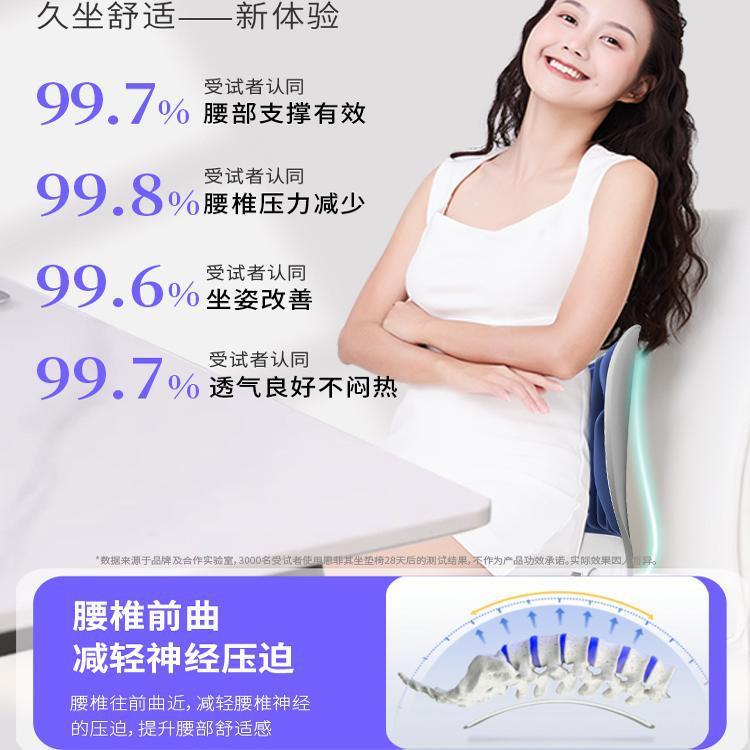 护腰坐垫靠椅人背体工椅学办默公室子F5M87698腰靠垫腰托一体久坐