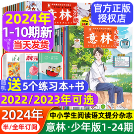 意林少年版杂志2024年10期新出小国学5月全套，2023年1-12月中小学作文素材写作校园读本，15周年18周年纪念书过刊22小学版合订本