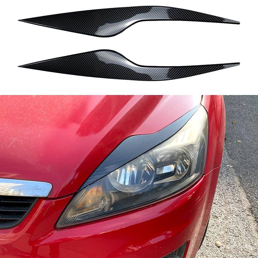 适用福特福克斯 Focus MK2.5 2008-2011 前大灯灯眉外饰车贴改装