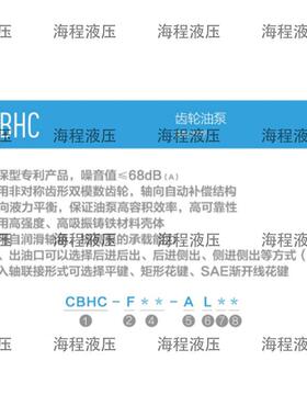 CBHC系列齿轮油泵单联泵C齿轮泵