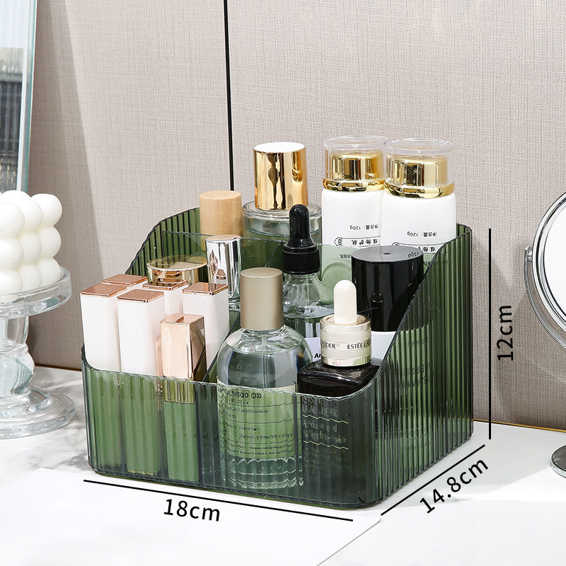 化妆品梳妆台化妆盒桌面透明桶