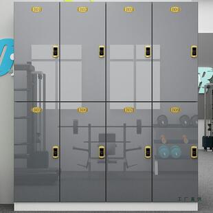 木质更衣柜美发理发店存包柜健身房瑜伽馆员工柜子智能储物柜带锁