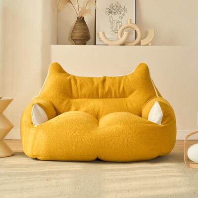 懒人沙发豆袋儿童阅读沙发休闲 卧室小沙发书房单双人位沙发多巴