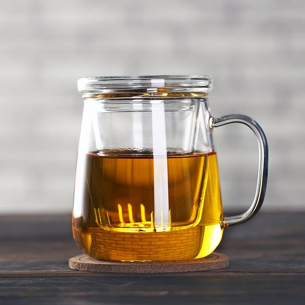 耐热玻璃花茶杯创意带过滤玻璃茶具个人泡茶杯带盖水杯加厚产品