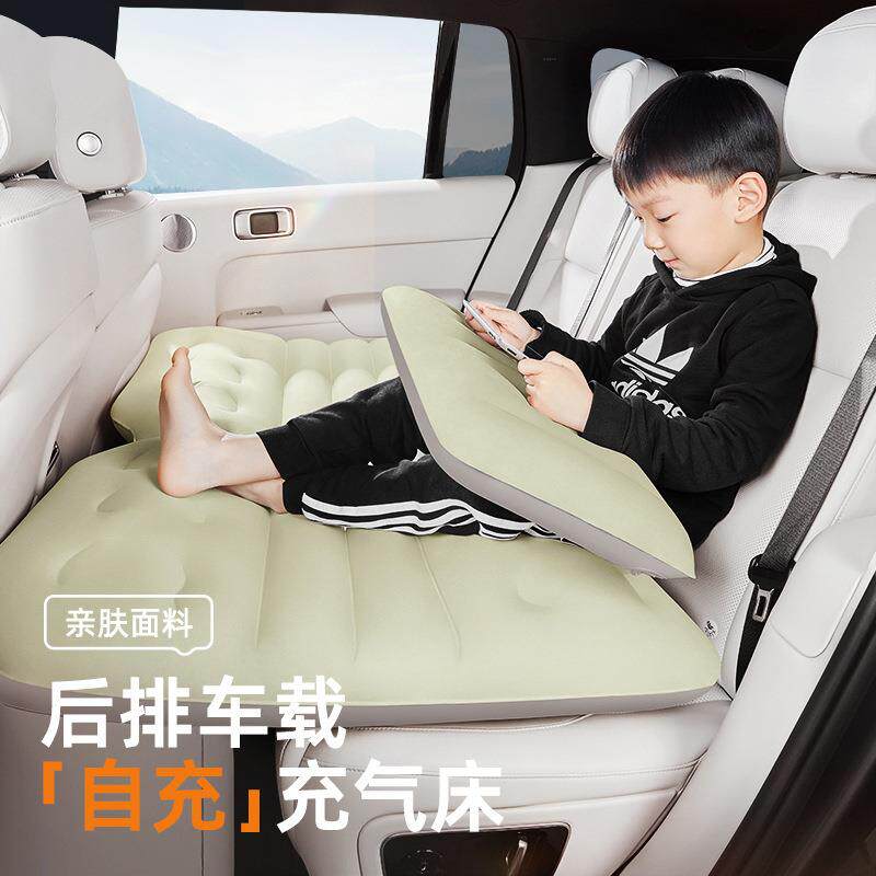 汽车载自动充气床垫子轿车SUV后排座冲气旅行床车上睡觉神器内用