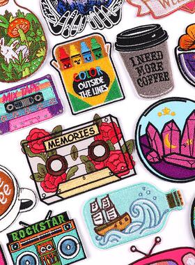 Cartoon Embroidery Patch Iron On Patches For Clothing DIY Ta