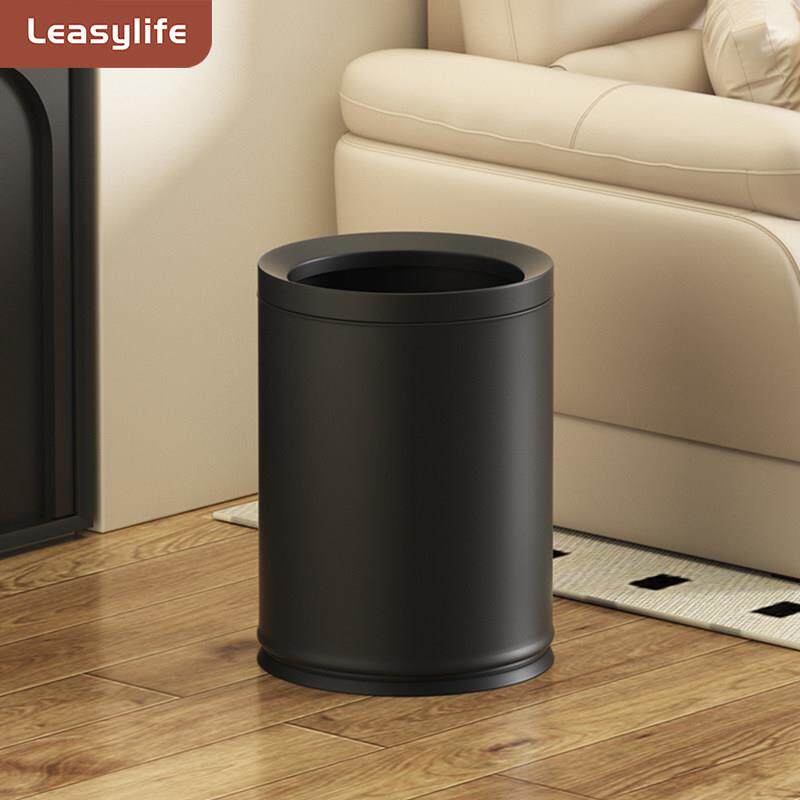 酒店客房垃圾桶家用客厅高档轻奢黑色办公室民宿卧室饭店无盖摇盖
