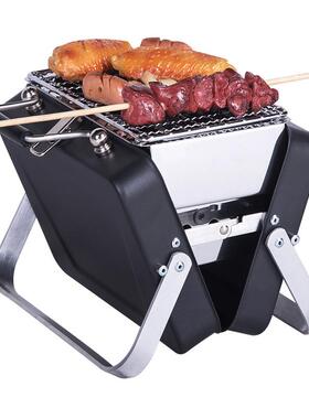 厂烧户烤OQB炉外式便携折叠b家b箱q烧烤架手提迷你公文包烧烤炉