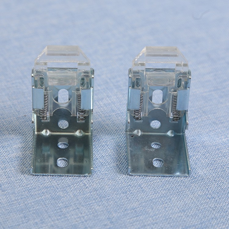 铝合金百叶窗帘安装配件打孔上墙固定弹簧脚蜘蛛脚码卡扣可调节