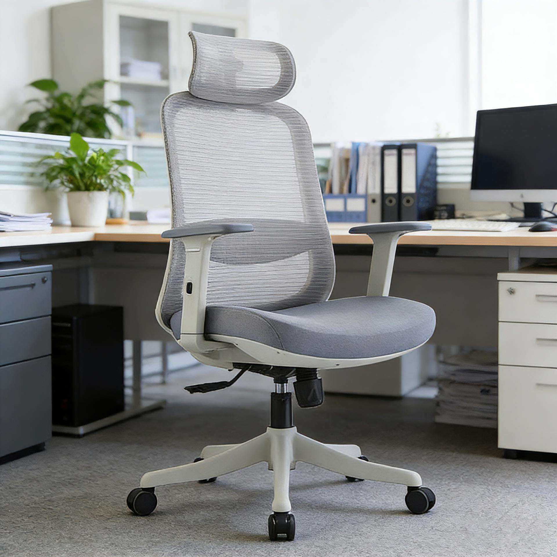 家用电脑椅子办公舒适久坐护腰靠背椅人体工学椅会议洽谈椅办公椅