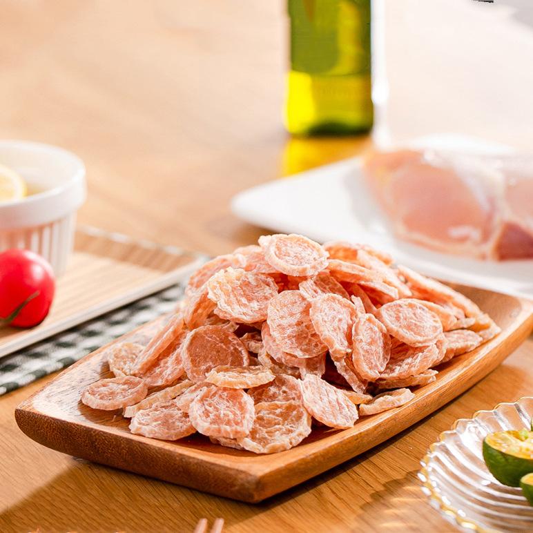 宠物零食零食鸡肉鳕鱼圆片鱼干