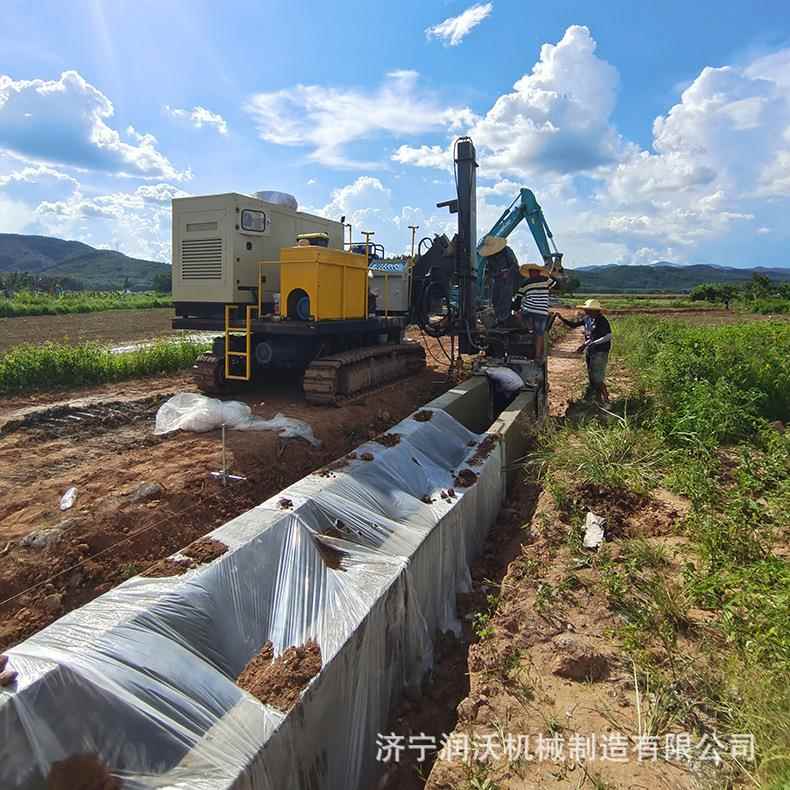 润沃械 机水沟滑膜模机 混凝150土小成型滑模型机 公路边沟滑成型
