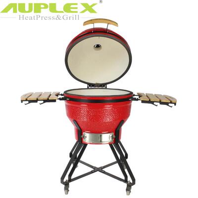 26寸红色陶瓷烧烤炉欧美外贸 BBQ多人烧烤烤鸡炉Kamado Grill
