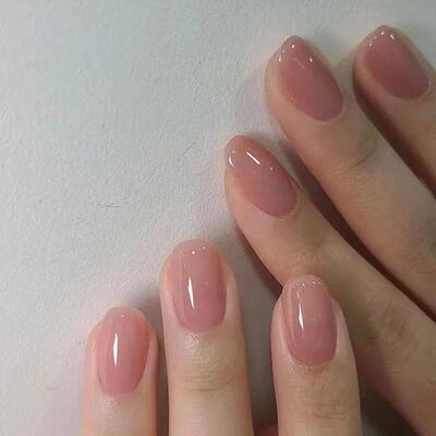 24Pcs Ballerina False Nails with Glue Short Nail Beauty Tool