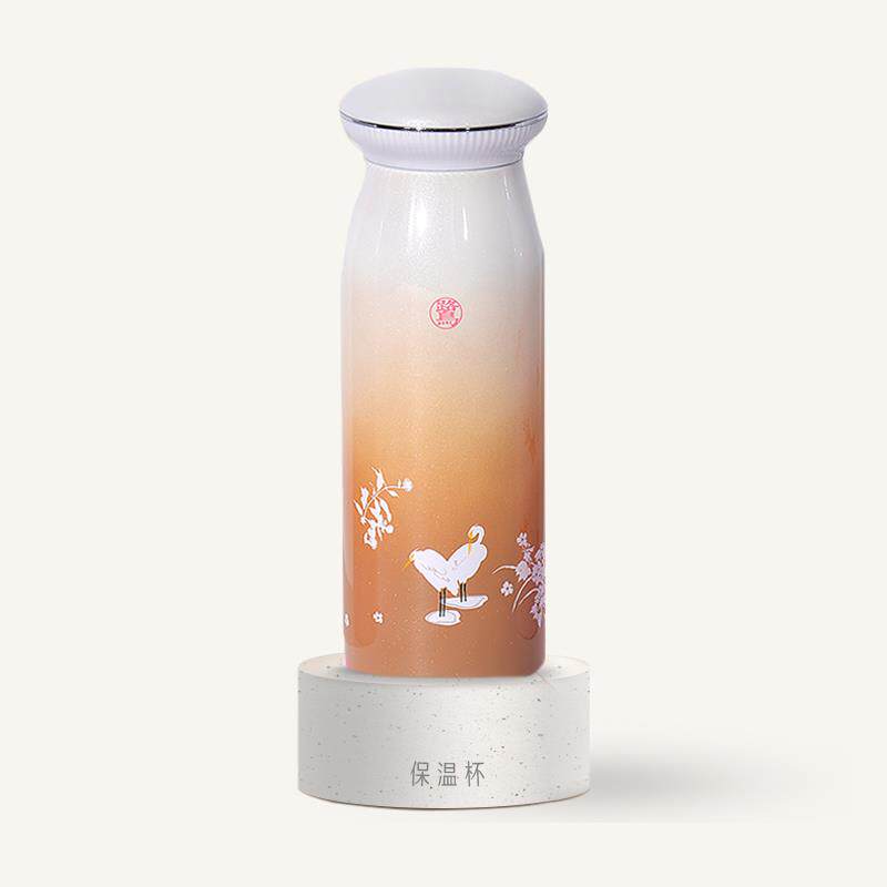 正品中国国家博物芙蓉馆子双鹭保温杯焖烧罐国风创中意杯生日礼物