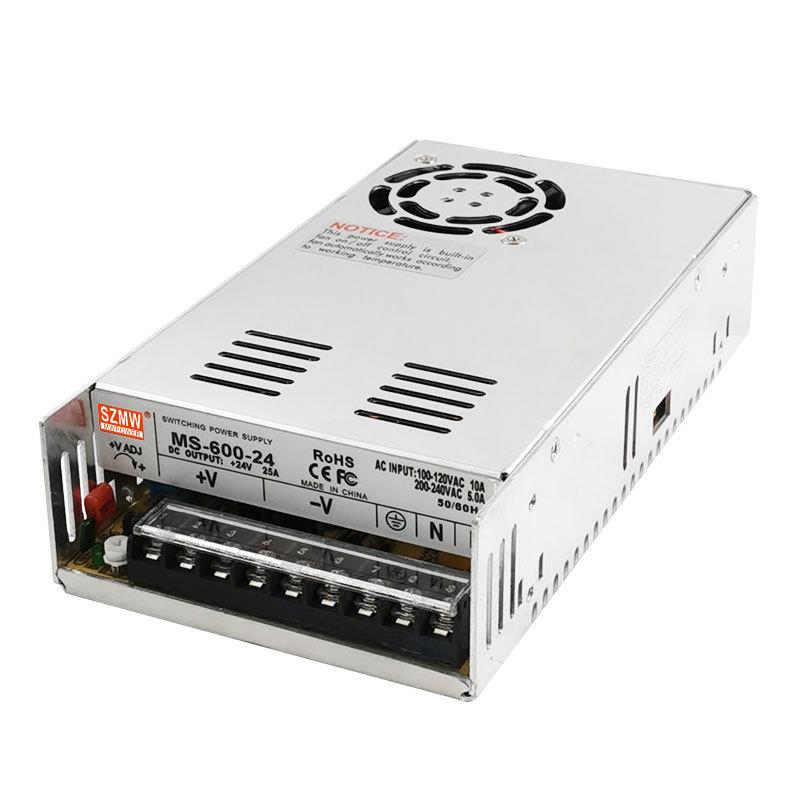 铭纬600W开关电源MS-600-12V24V36V48V110足功率小体积交流转直流
