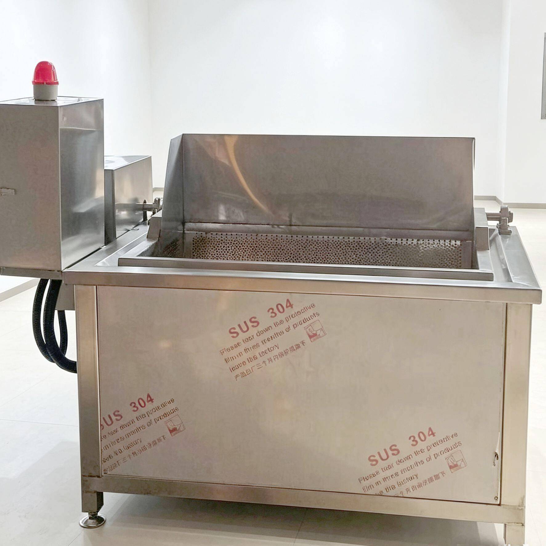 自动控温板鸭油炸锅炸鸡定型上色油炸机自动进出料小酥肉油炸锅