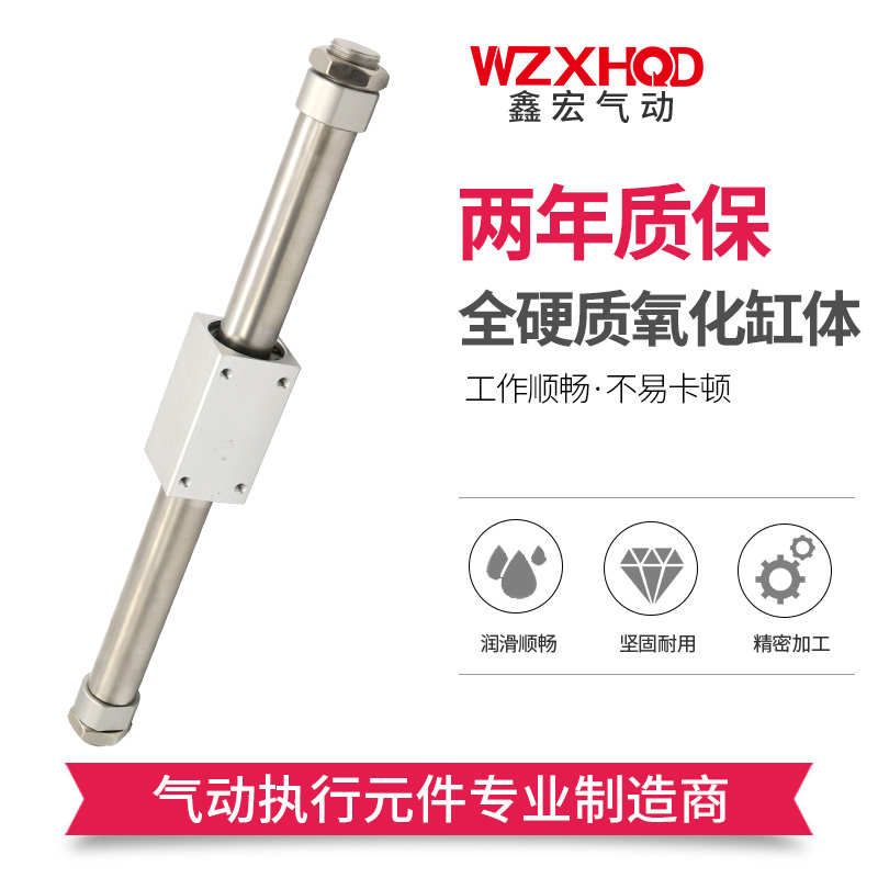 磁偶式RMS无杆气缸CY3B/CY1B25-100-200-300-400-500-1000长行程8