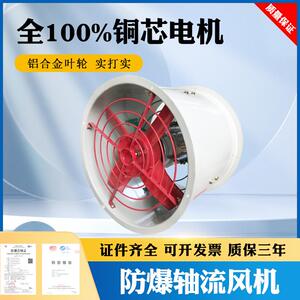 防爆BT35-11管道式防爆轴流风机380V220V工业防爆隔爆排风换气扇