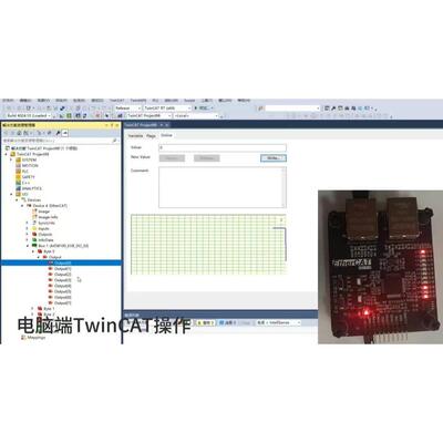 EtherCAT开发板 AX58100开发板 从站 CANOPEN CIA402学习 SPI接口