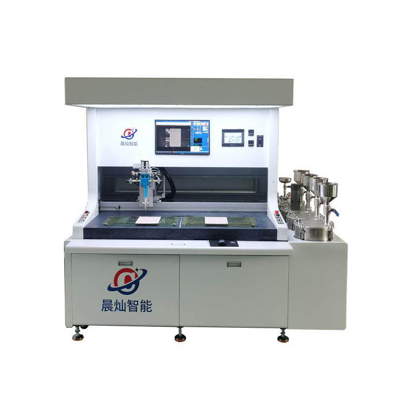 车标贴纸视觉滴塑机 晨灿CC-1200视觉ab点胶机 自动点胶机厂家