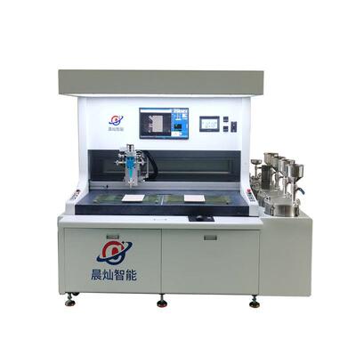 车标贴纸视觉滴塑机 晨灿CC-1200视觉ab点胶机 自动点胶机厂家