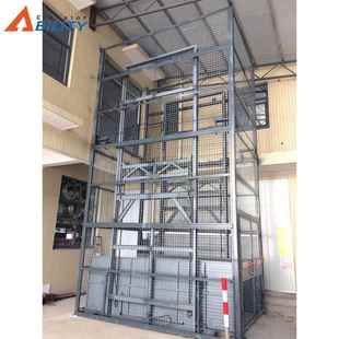 厂家供应导轨式 电动液压升降平台工业房液压升降平台机电梯货梯