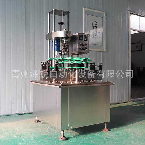 全自动旋盖封口机适用于白酒红酒口服液橄榄油铝盖液体定量灌装
