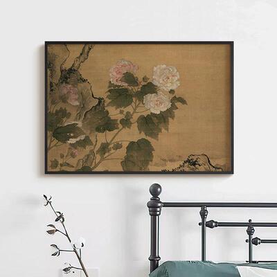 清马荃白头荣贵图国画花鸟画客厅书房茶室玄关卧室装饰画挂画