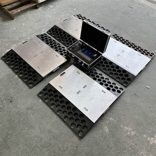 测量偏载40t的电子秤 计量重心30吨便携式地磅 25T四通道无线磅秤