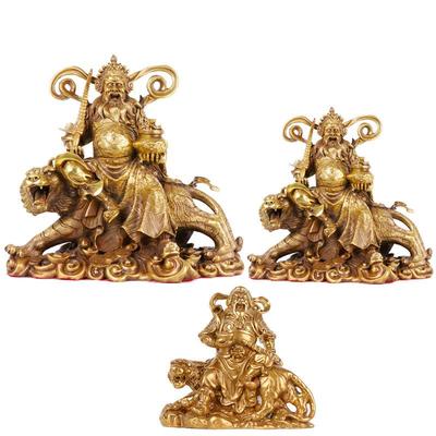 杨铜记立财铜赵公明0117铜虎神虎神武财财神铜器