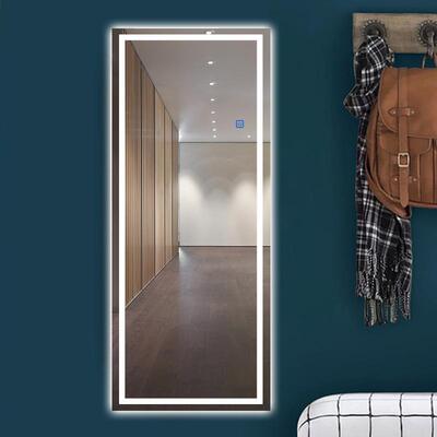 智RNN能触摸屏带灯穿衣镜壁挂装墙全身约镜试衣镜镜子高清饰镜简