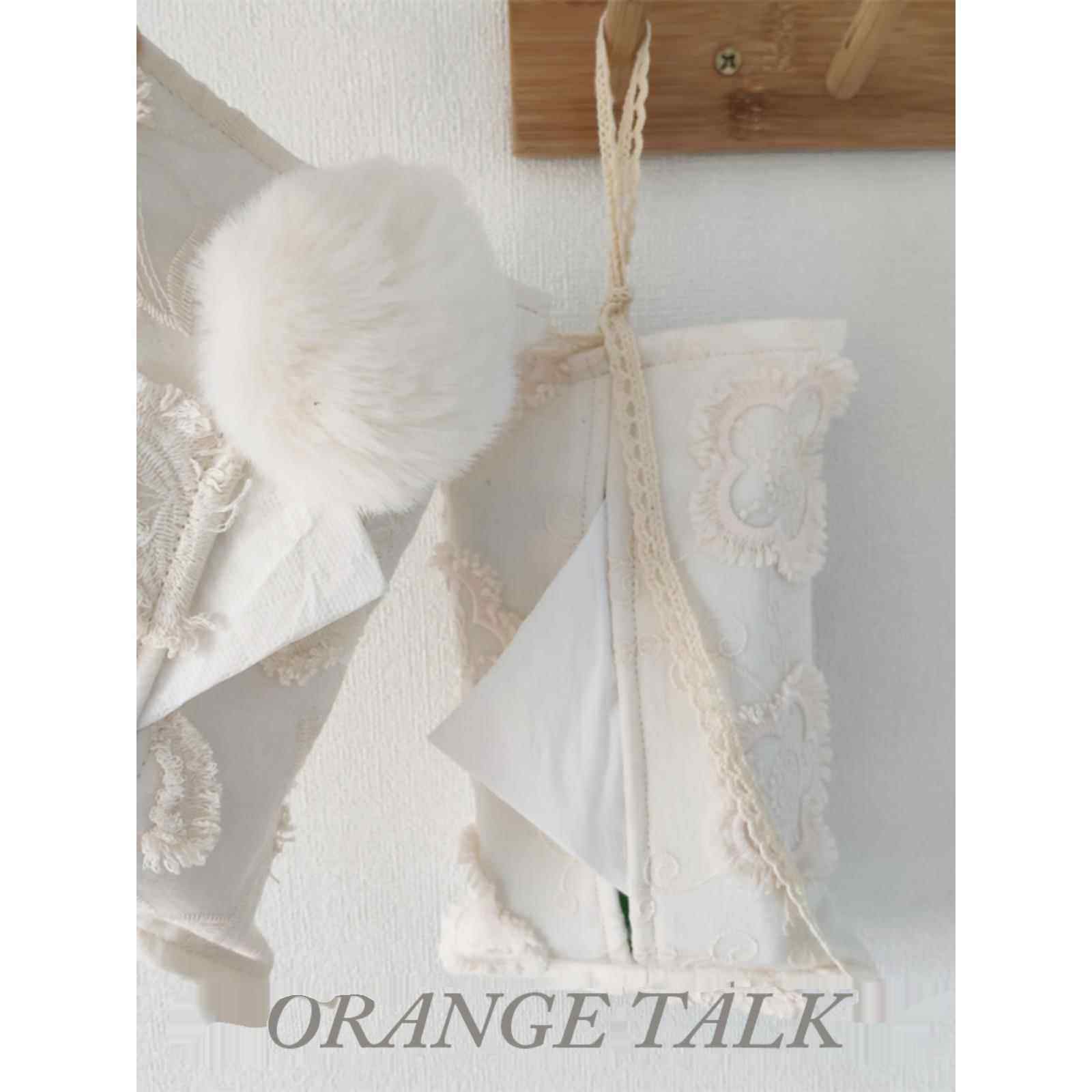 法式纯棉蕾丝重工刺绣纸巾袋绑带可车载悬挂布艺双层纸巾盒客厅桌,收纳整理,纸巾盒,淘宝优惠券,粉丝福利购,淘宝优惠卷