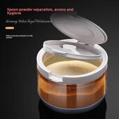 盒 高硼硅玻璃奶粉罐 包装 手提式 米粉储罐 密封防潮防光奶粉盒