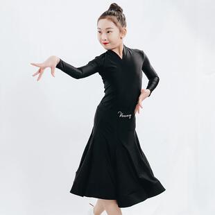 正品薇舞少儿拉丁舞妮规定服比赛服服专业装女童女定制赛服蹈服演