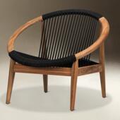 合实木沙发单桌人柚木中式 休闲户外组懒人阳台茶几363全实木椅