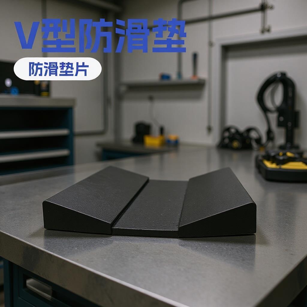 铝卷固定橡胶鞍座金属卷板防滑V型垫片钢卷弹性垫板防滑垫减震