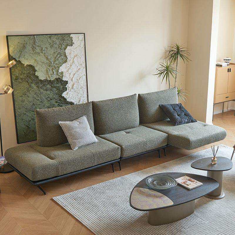 意式百变灵动岛布艺沙发极简客厅2025新款家用直排多功能组合沙发