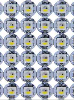 100个4-脚WS2812B硬板小圆点5V5050RGBRGBW内置幻彩全彩灯珠