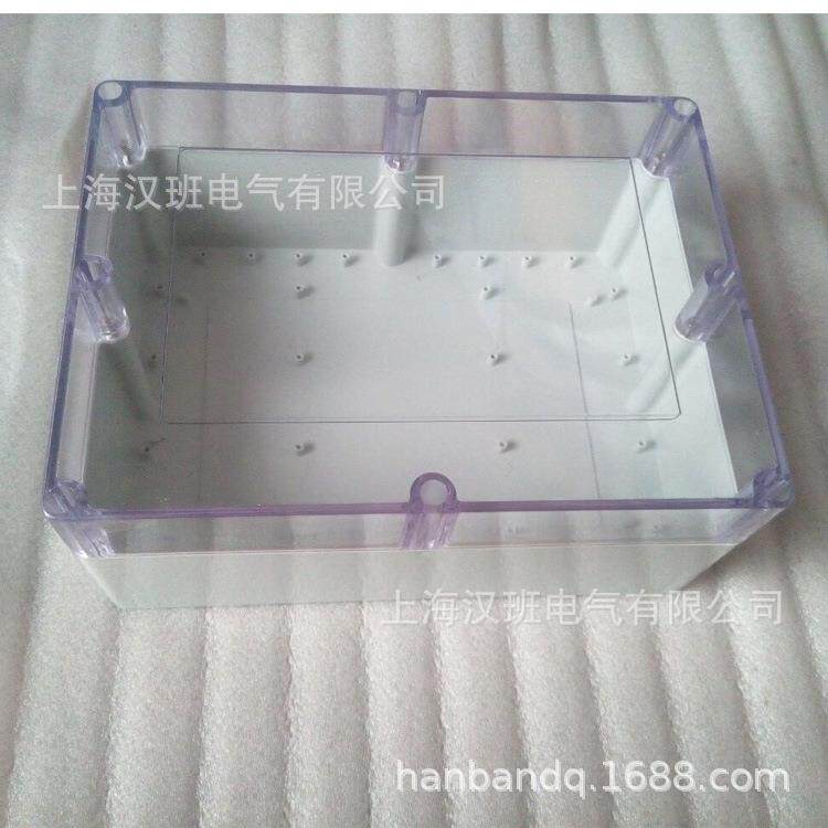 透明盖子塑料盒320*240*110电源盒外壳控制开关盒密封防水接线盒