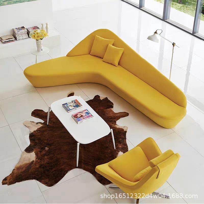 异型接待室会客厅酒店商场休息区7字商务洽谈咖啡馆展厅组合沙发