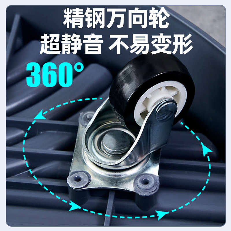 花盆托盘带轮移动底座接水花盘底花架垫底塑料花盒滚轮万向轮凌之